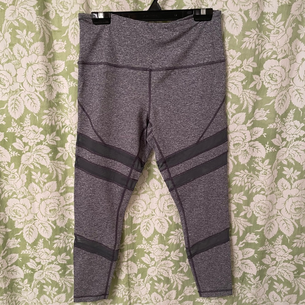 🏝️Big $5 Sale!🏝️Zella Heather Gray Mesh Panel 7/8 Running Tights